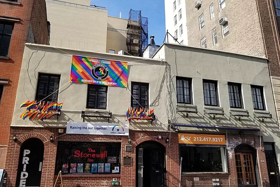 Front of Stonewall Inn, New York City, April 2019